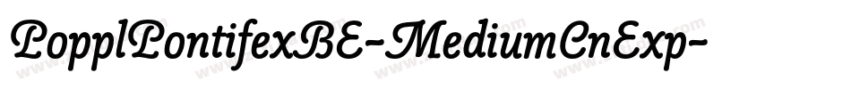 PopplPontifexBE-MediumCnExp字体转换