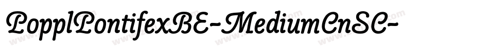PopplPontifexBE-MediumCnSC字体转换