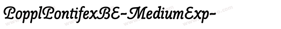 PopplPontifexBE-MediumExp字体转换