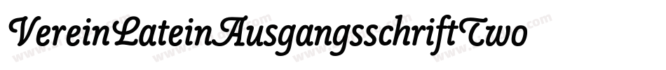 VereinLateinAusgangsschriftTwoBQ字体转换