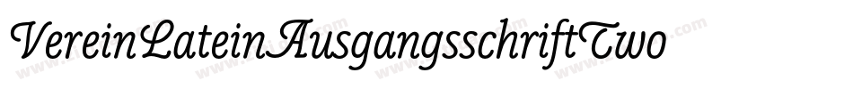 VereinLateinAusgangsschriftTwoBQ字体转换