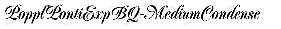 PopplPontiExpBQ-MediumCondensed字体转换