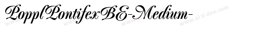 PopplPontifexBE-Medium字体转换