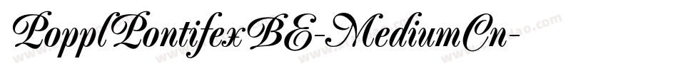 PopplPontifexBE-MediumCn字体转换