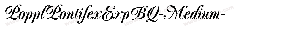 PopplPontifexExpBQ-Medium字体转换