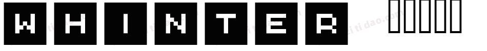 Whinter字体转换