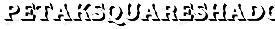 PetakSquareShadowItalic-qDW6字体转换