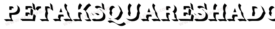 PetakSquareShadowItalic-qDW6字体转换