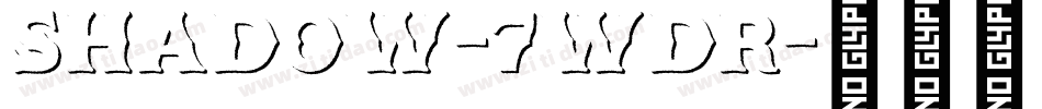Shadow-7WdR字体转换