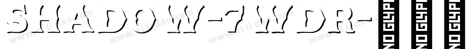 Shadow-7WdR字体转换