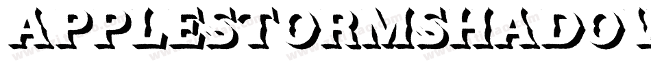 ApplestormShadowRegular-Z8Zl字体转换