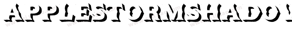 ApplestormShadowRegular-Z8Zl字体转换