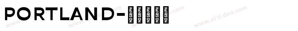 PORTLAND字体转换