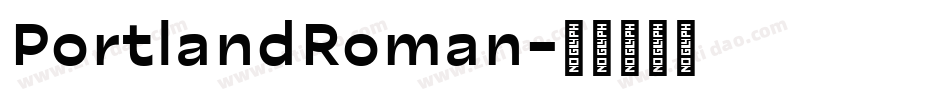 PortlandRoman字体转换