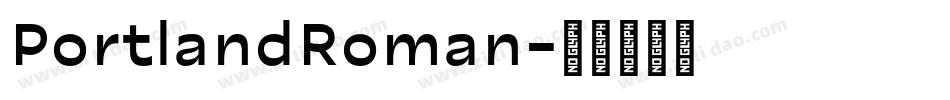 PortlandRoman字体转换