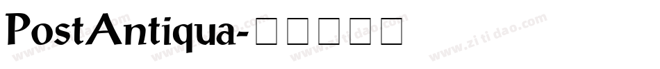 PostAntiqua字体转换