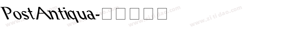 PostAntiqua字体转换
