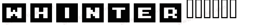 Whinter字体转换