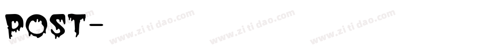 POST字体转换