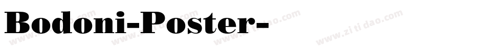Bodoni-Poster字体转换