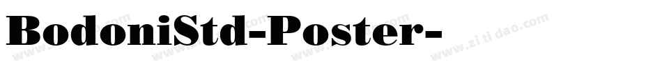 BodoniStd-Poster字体转换