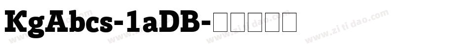 KgAbcs-1aDB字体转换