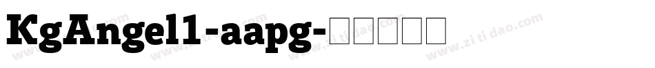 KgAngel1-aapg字体转换