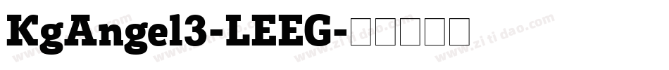 KgAngel3-LEEG字体转换