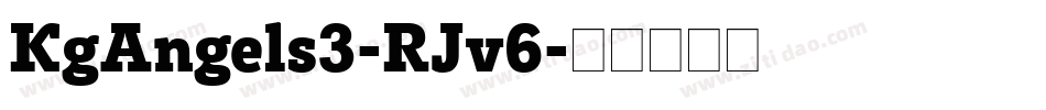 KgAngels3-RJv6字体转换