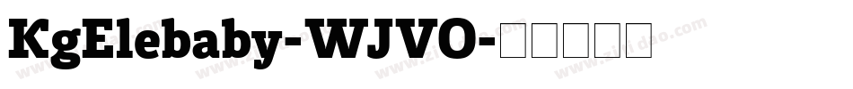 KgElebaby-WJVO字体转换