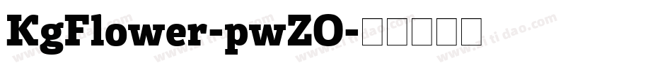 KgFlower-pwZO字体转换