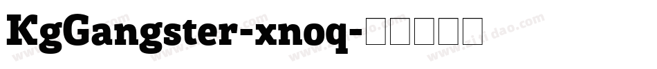 KgGangster-xnoq字体转换