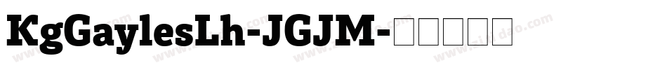 KgGaylesLh-JGJM字体转换