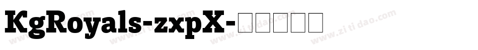 KgRoyals-zxpX字体转换