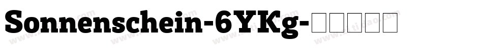 Sonnenschein-6YKg字体转换