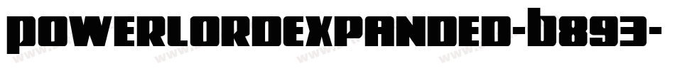 PowerLordExpanded-B893字体转换