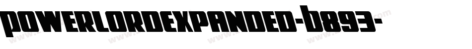 PowerLordExpanded-B893字体转换
