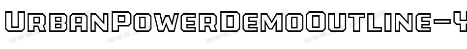 UrbanPowerDemoOutline-Yzywy字体转换
