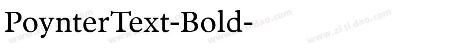 PoynterText-Bold字体转换