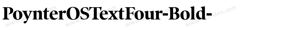 PoynterOSTextFour-Bold字体转换