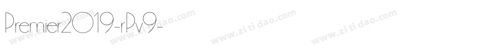 Premier2019-rPv9字体转换