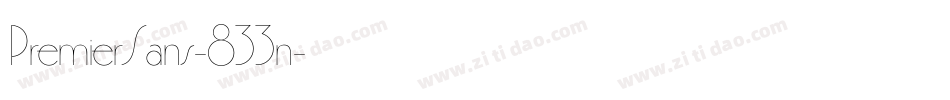 PremierSans-833n字体转换