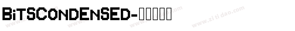 BitsCondensed字体转换