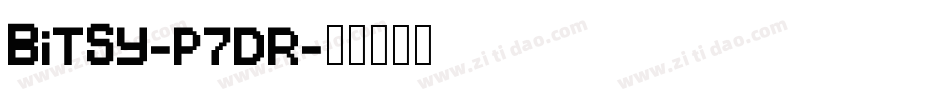 Bitsy-p7dr字体转换