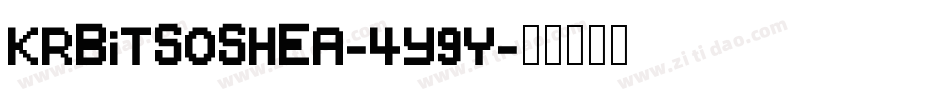 KrBitsOshea-4y9Y字体转换