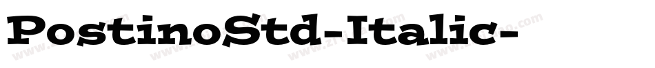 PostinoStd-Italic字体转换