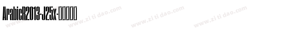 ArabicR2013-J25x字体转换