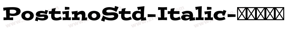 PostinoStd-Italic字体转换