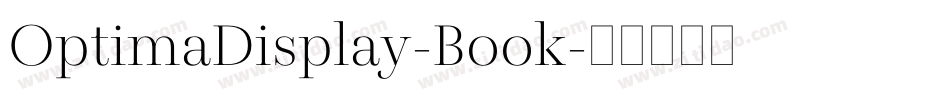 OptimaDisplay-Book字体转换