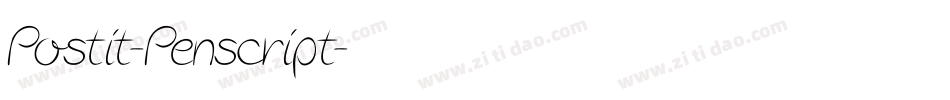 Postit-Penscript字体转换